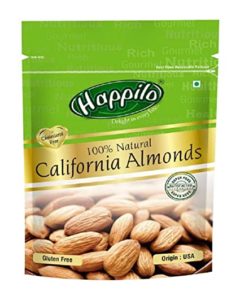Happilo 100 Natural Premium Californian Almonds 200g Rs 298 amazon dealnloot