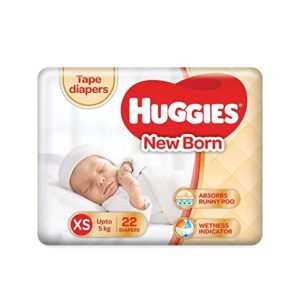 Huggies Taped Diapers New Born XS Size Rs 148 amazon dealnloot