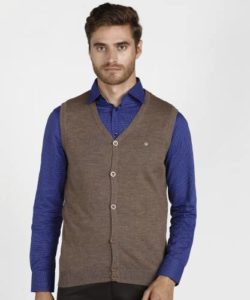 Louis Philippe Men Button Solid Cardigan Rs 1049 flipkart dealnloot