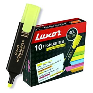 Luxor 1851 Highlighter Yellow Box of 10 Rs 130 amazon dealnloot