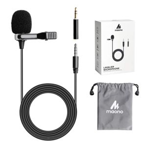 Maono AU 400 Lavalier Microphone Black Rs 299 amazon dealnloot