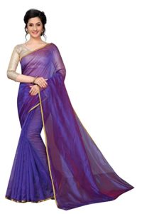 PERFECTBLUE Women s Raw Silk Saree With Rs 151 amazon dealnloot