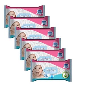 Papimo Baby Wet Wipes 72 Count Pack Rs 355 amazon dealnloot