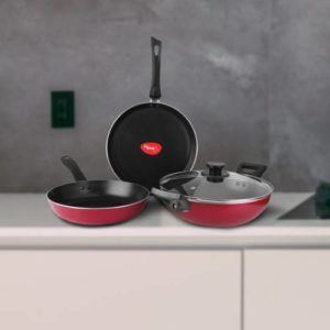 Pigeon Alpha Induction Bottom Cookware Set Aluminium Rs 799 flipkart dealnloot