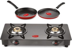 Pigeon Gas Stove Combo Brunet 2 Burner Rs 1999 flipkart dealnloot