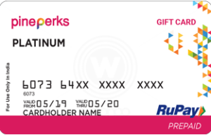 Pineperks RuPay E-Gift card