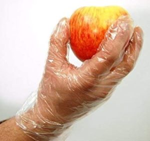 Qraftink Transparent Disposable Plastic Gloves for unisex Rs 75 amazon dealnloot