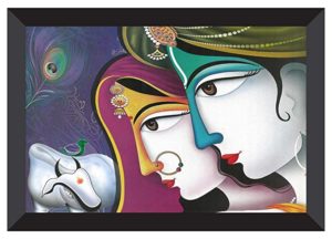 SAF Radhey Krishna UV Teatured Digital Reprint Rs 102 amazon dealnloot