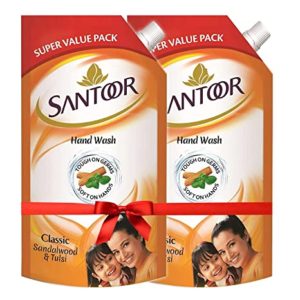 Santoor Classic Gentle Hand Wash 750ml Pack Rs 92 amazon dealnloot