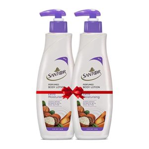 Santoor Perfumed Body Lotion for Extra Moisturising Rs 169 amazon dealnloot