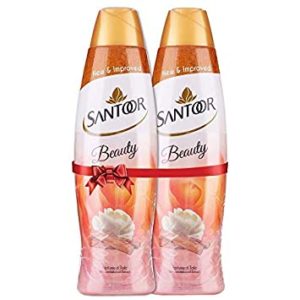 Santoor Perfumed Talc with Sandalwood Extracts 400g Rs 192 amazon dealnloot