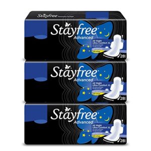 Stayfree Advance XL All Night Sanitary Napkin Rs 680 amazon dealnloot