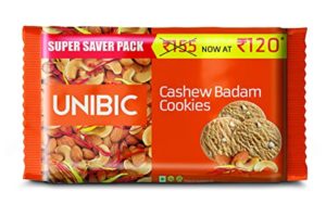 Unibic Cashew Badam Cookies 500 g Rs 61 amazon dealnloot