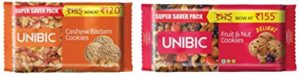 Unibic Cashew and Fruit n Nut Cookies Rs 165 amazon dealnloot