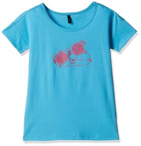 United Colors of Benetton Girls T Shirt Rs 124 amazon dealnloot