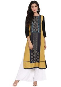 Vaamsi Women s Straight Kurta Rs 175 amazon dealnloot