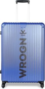 WROGN Large Check in Luggage 75 cm Rs 2299 flipkart dealnloot