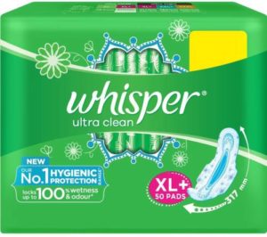 Whisper Ultra Nights XL Sanitary Pad Pack Rs 384 flipkart dealnloot