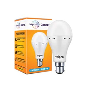 Wipro Garnet Emergency LED Bulb 9W 6500K Rs 299 amazon dealnloot