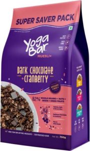 Yogabar Dark Chocolate Cranberry Muesli Super Saver Rs 299 flipkart dealnloot