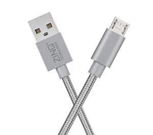 Zinq Technologies Nylon Braided Micro USB Cable Rs 79 amazon dealnloot