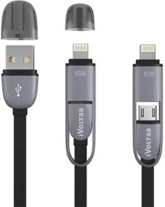 iVoltaa Micro Lightning 2in1 Sync Charge 2 Rs 147 flipkart dealnloot