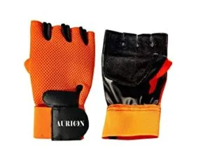 AURION GYM GLOVE 1313 ORANGE Sports Gym Rs 220 amazon dealnloot