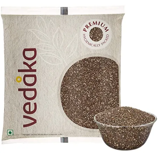 Amazon Brand - Vedaka Premium Raw Chia Seeds, 100g