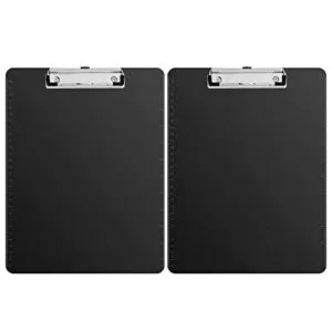 Amazonbasics Plastic Clipboards Black 2 Pack Rs 399 amazon dealnloot