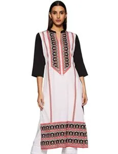Avah Women s synthetic straight Kurti Rs 199 amazon dealnloot