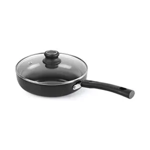 Cello Hard Anodised Frying Pan with Glass Rs 749 amazon dealnloot