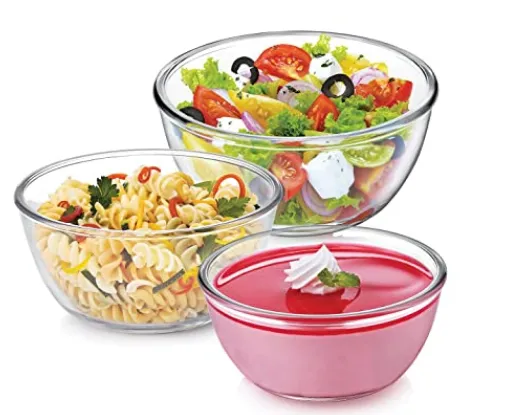 Cello Ornella Toughened Glass Mixing Bowl Set of 3