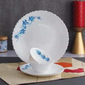 Cello Pack of 18 Opalware Dazzle Dinner Rs 899 flipkart dealnloot