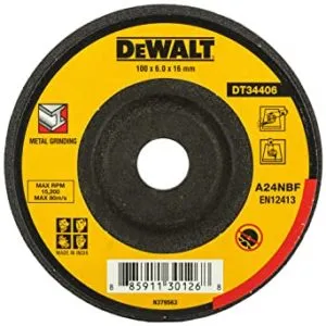 DEWALT DT34406 100x6x16mm Metal Grinding Abrasive Wheels Rs 91 amazon dealnloot