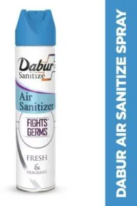 Dabur Sanitize Air Sanitizer Blue Spray 240 Rs 109 flipkart dealnloot