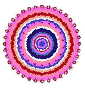 Decorvilla PVC Vinyl Sathiya Rangoli Floor Sticker Rs 63 amazon dealnloot