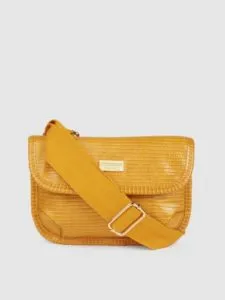 Dressberry Women Yellow Sling Bag Rs 399 flipkart dealnloot