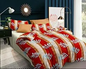 ENGUNIAS 180TC 3D Polycotton Double bedsheets with Rs 200 amazon dealnloot