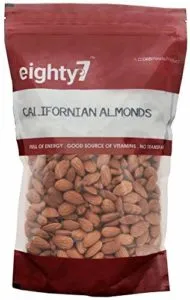 Eighty7 Raw California Almonds Badam Giri 900g Rs 699 amazon dealnloot