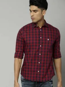 French Connection Men Slim Fit Checkered Slim Rs 579 flipkart dealnloot