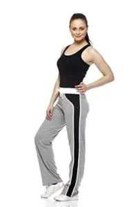 GRITSTONES Grey Melange Black Trackpant Rs 129 amazon dealnloot