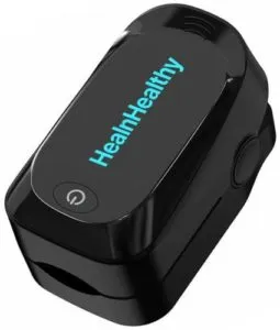 HealnHealthy Q9 Pulse Oximeter Black Rs 730 flipkart dealnloot