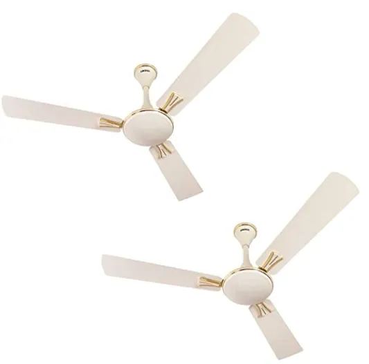 Luminous Deco Premium Audie 1200mm Ceiling Fan (Butter Cream, Pack of 2)