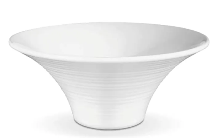 MILTON Round Ivory Melamine Bowl, White, 1570 ml