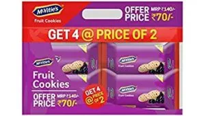 Mcvities Fruit Cookies Combi 2 2 300gm Rs 160 amazon dealnloot