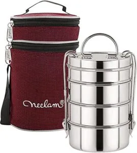 Neelam Stainless Steel Dura Hot Food Carrier Rs 429 amazon dealnloot
