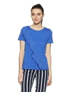 ONLY Women s Ruffled T Shirt Rs 206 amazon dealnloot