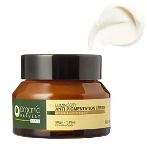 Organic Harvest Activ Luminosity Anti Pigmentation Cream Rs 108 amazon dealnloot