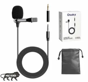 Osaka Professional Grade Lavalier Lapel Microphone Omnidirectional Mic at Rs 425