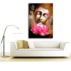 PPD Canvas Painting Lord Buddha Modern Art Rs 102 amazon dealnloot